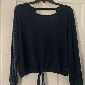 Hollister Navy blue Long sleeve top